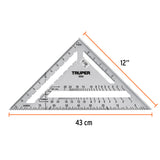 ESCUADRA 12' DE ALUMINIO PARA MUROS DE YESO, TRUPER