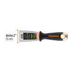 ESPÁTULA FLEXIBLE 2' ACERO INOX. MANGO COMFORT GRIP, EXPERT