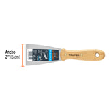 ESPÁTULA FLEXIBLE 2' CON MANGO DE MADERA, TRUPER