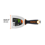 ESPÁTULA FLEXIBLE 4' ACERO INOX. MANGO COMFORT GRIP, EXPERT