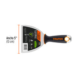 ESPÁTULA FLEXIBLE 5' ACERO INOX. MANGO COMFORT GRIP, EXPERT