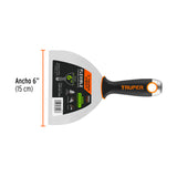 ESPÁTULA FLEXIBLE 6' ACERO INOX. MANGO COMFORT GRIP, EXPERT