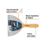 ESPÁTULA FLEXIBLE 6' CON MANGO DE MADERA, TRUPER