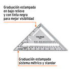 ESCUADRA 7' DE ALUMINIO PARA MUROS DE YESO, TRUPER