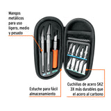 JUEGO DE EXACTOS PROFESIONAL CON 13 CUCHILLAS,ESTUCHE,TRUPER