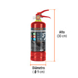 EXTINTOR PORTÁTIL RECARGABLE 1 KG, POLVO TIPO ABC, TRUPER