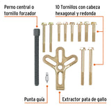 EXTRACTOR PATA DE GALLO, 13 PIEZAS, TRUPER