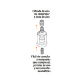 FILTRO SEPARADOR DE AGUA Y ACEITE, CUERDA 1/4' NPT, TRUPER