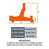 GATO HIDRÁULICO DE PATÍN 3T, 57 MOVIMIENTOS, MALETÍN, TRUPER