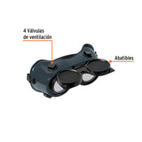 GAFAS P/SOLDAR C/4 VÁLVULAS DE VENTILACIÓN, SOMBRA 6, TRUPER