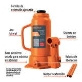 GATO HIDRÁULICO DE BOTELLA DE 12 TON, TRUPER