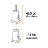 GATO HIDRÁULICO DE BOTELLA DE 16 TON, TRUPER