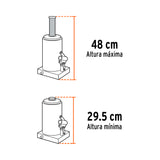 GATO HIDRÁULICO DE BOTELLA DE 50 TON, TRUPER