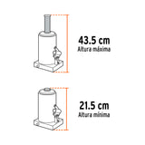GATO HIDRÁULICO DE BOTELLA DE 6 TON, TRUPER