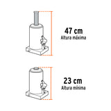 GATO HIDRÁULICO DE BOTELLA DE 8 TON, TRUPER