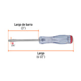 DESARMADOR PLANO DE GOLPE 3/16' X 3', TRUPER EXPERT