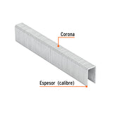CAJA CON 1000 GRAPAS CORONA 7/16' CAL. 16, 19MM P/ENNE-160