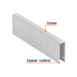 CAJA CON 1000 GRAPAS CORONA 7/16' CAL. 16, 32MM P/ENNE-160