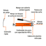 INYECTORA DE GRASA 14 OZ, 8000 PSI CON GRIP ANTIDERRAPANTE
