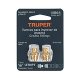 TUERCAS PARA INYECTORES DE GRASA, 2 PIEZAS, TRUPER