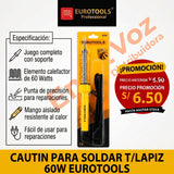 CAUTIN PARA SOLDAR T/LAPIZ 60W EUROTOOLS