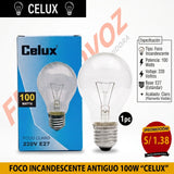 FOCO INCANDESCENTE ANTIGUO 100W "CELUX"