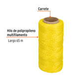 CARRETE CON 65 M DE HILO PARA ALBAÑIL AMARILLO, TRUPER