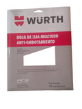 LIJA MADERA MULTIUSO SECA ANTIEMPASTE  # G 80  WURTH ( 10 PCS ) 230 X 280 mm