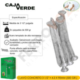 CLAVO CONCRETO 3 1/2" ≈ 4.5 X 90MM (500 GR.)