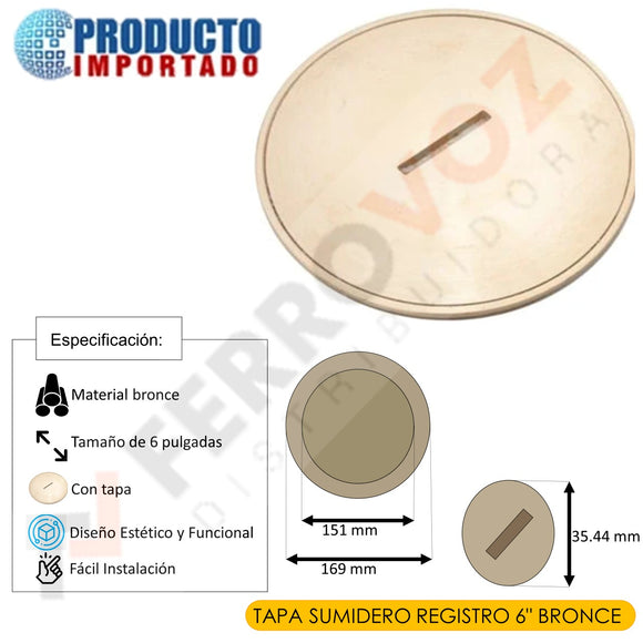 TAPA SUMIDERO REGISTRO  6