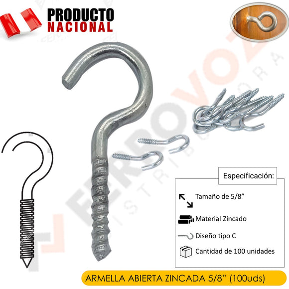 ARMELLA ABIERTA ZINCADA  5/8