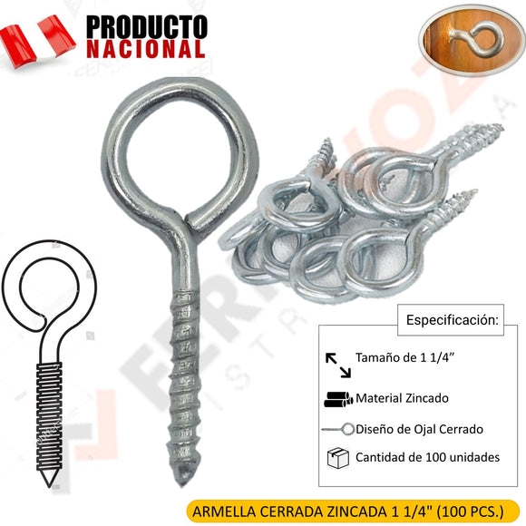 ARMELLA CERRADA ZINCADA  1 1/4