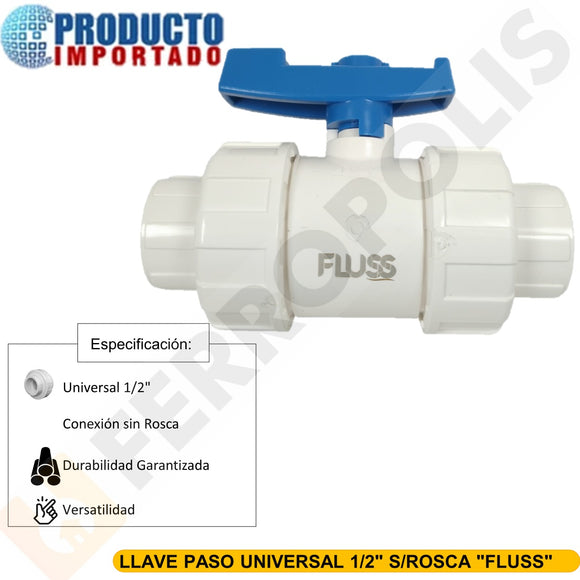 LLAVE PASO UNIVERSAL 1/2