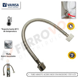 TUBO ABASTO 7/8" - 40CM ACERO INOX " VAINSA "