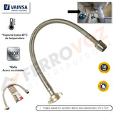 TUBO ABASTO 1/2" - 40CM ACERO INOX" VAINSA "