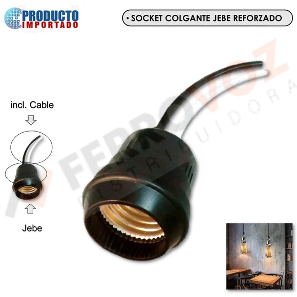 SOCKET COLGANTE PLASTICO REFORZADO