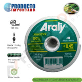 HILO PESCAR NYLON #45 "ARATY "100MT  ( VERDE) x 10 PCS