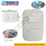 OFERTA INTERRUPTOR DOBLE P/EMPOTRAR "BLANCO"