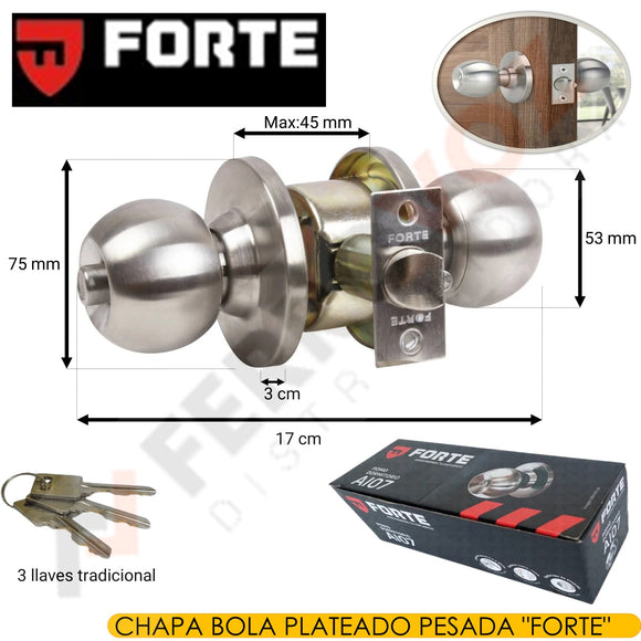 CHAPA BOLA PLATEADA AI-007 