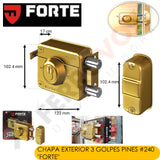 CHAPA EXTERIOR  CLASICO 240 " FORTE "