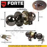 CHAPA BOLA NEGRO BQ-007 " FORTE "