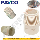 ADAPTADOR CALIENTE CPVC 1/2" C/ ROSCA "PAVCO "