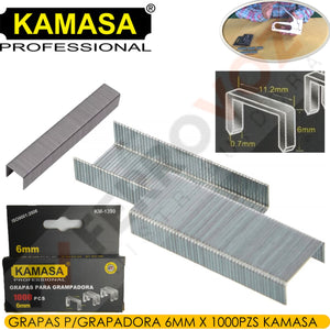 GRAPAS GRAPADORA 0.7 X 10 X 6 MM "KAMASA"