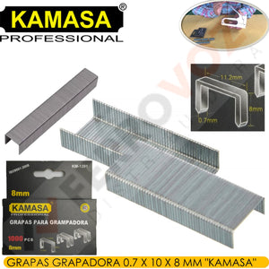 GRAPAS GRAPADORA 0.7 X 10 X 8 MM "KAMASA"