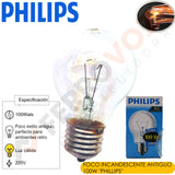 FOCO INCANDESCENTE ANTIGUO 100W "PHILLIPS"