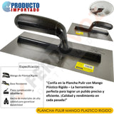 PLANCHA PULIR MANGO PLASTICO RIGIDO