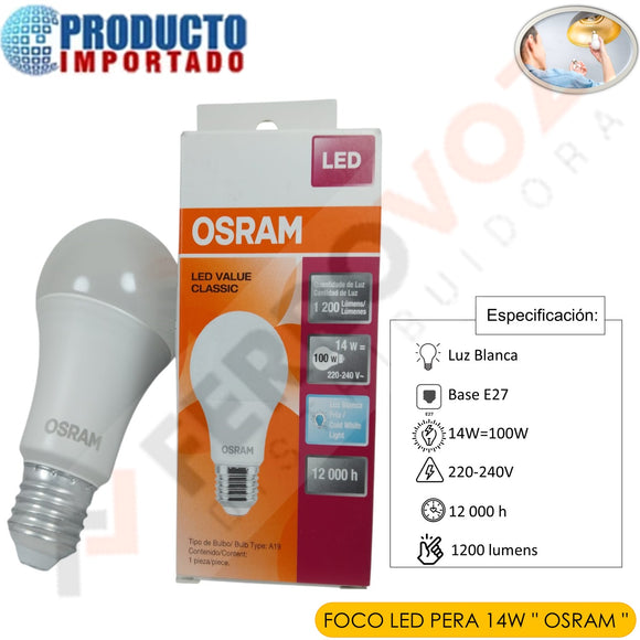 FOCO LED PERA 14W 