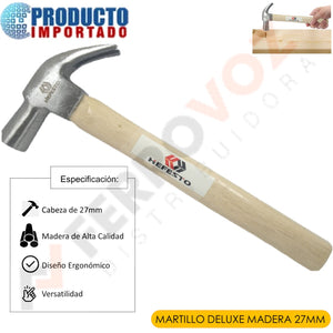 MARTILLO DELUXE MADERA 27MM "HEFESTO"