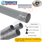 PAQUETE TUBO DESAGUE 3"  COMERCIAL 1.3KG. (6 PCS)