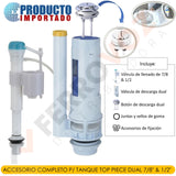 ACCESORIO COMPLETO P/ TANQUE TOP PIECE DUAL  7/8" & 1/2"
